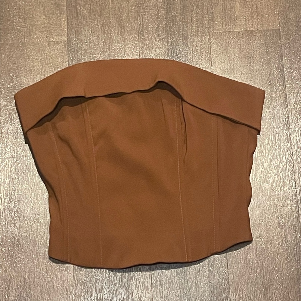 With Jean Carla Corset Chocolate Sz XXS NWOT